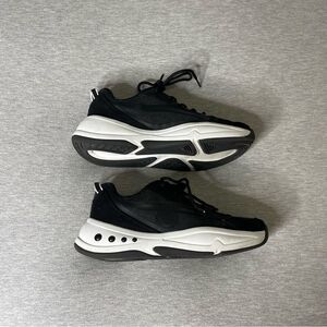 Easy Spirit Women’s Pacer Lace Up Black Sneakers